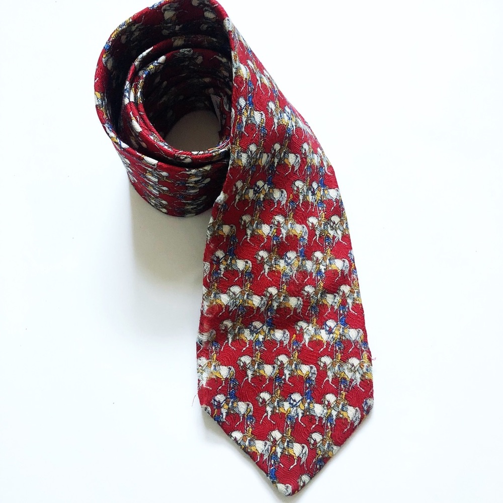 Givenchy silk tie vintage 🐎
